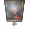 Image 1 : Framed 1968 MASTIE PENLEY Jesus Portrait, Religious Plaque, and more