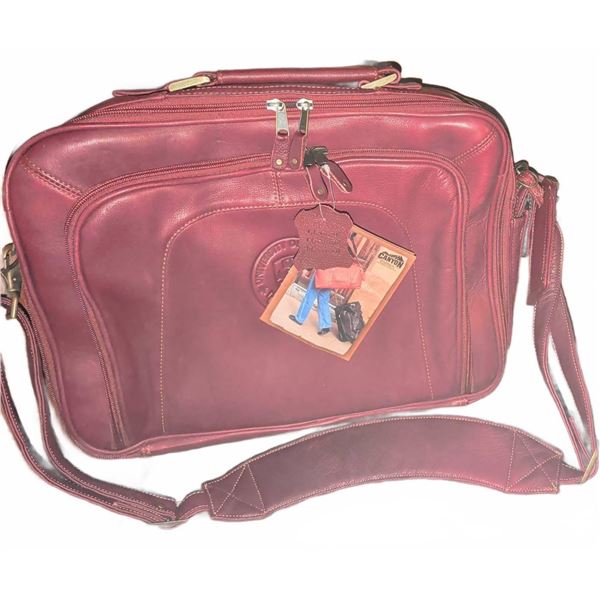 Canyon Outback Leather University of Alberta Briefcase Laptop Bag