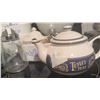 Image 5 : Kitchenware Lot with CorningWare, Nesting Bowls, Tetley Teapot, and Assorted Glassware