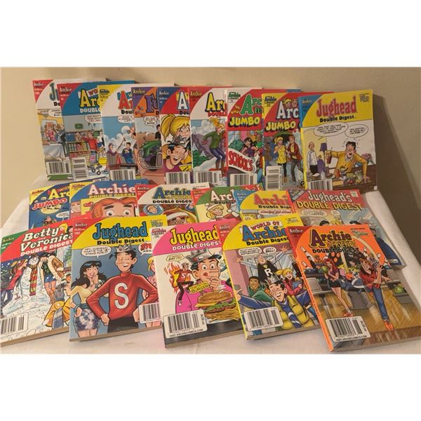 Archie and Jughead Double Digest Comic Book Collection, 20 Issues