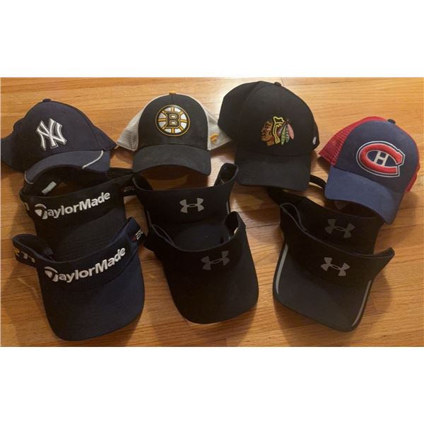 Sports Baseball Caps and Visors Including NHL and MLB