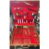 Image 1 : Gold Tone Flatware Set in Wooden Case, 53 Pieces
