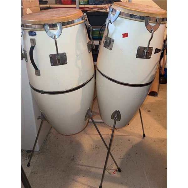 LP Conga Drums Pair with Wood Cabasa