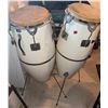 Image 2 : LP Conga Drums Pair with Wood Cabasa