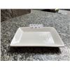 Image 1 : Lot of 7 - White Rectangular Dining Plates, 5" x 7"