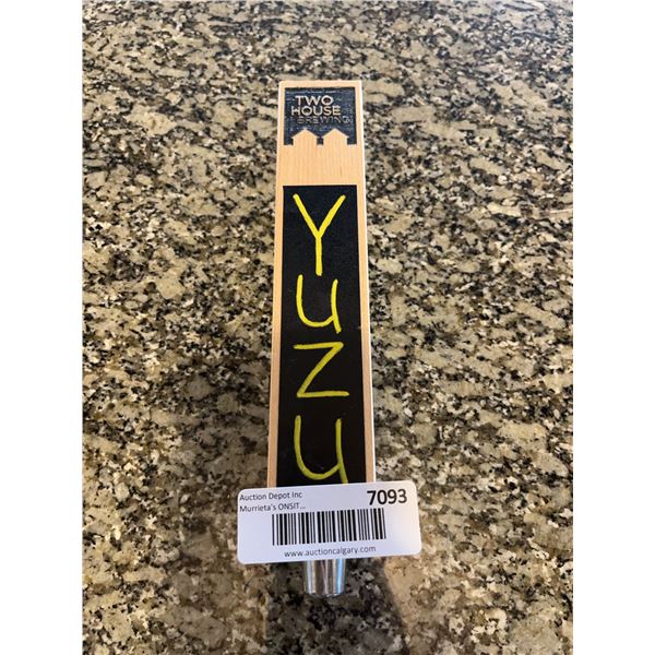 Two House Brewing Yuzu Beer Tap Handle