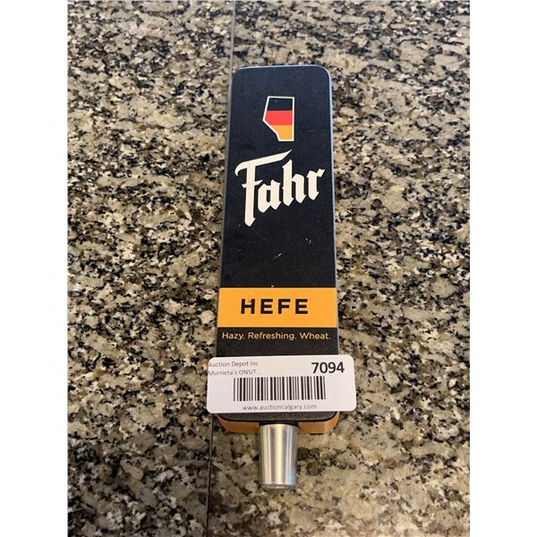 Fahr Hefe Beer Tap Handle
