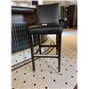 Image 4 : Elegant Black Faux Leather Bar Stool 30" High