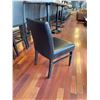 Image 4 : Black Faux Leather Restaurant Side Chair 18" High