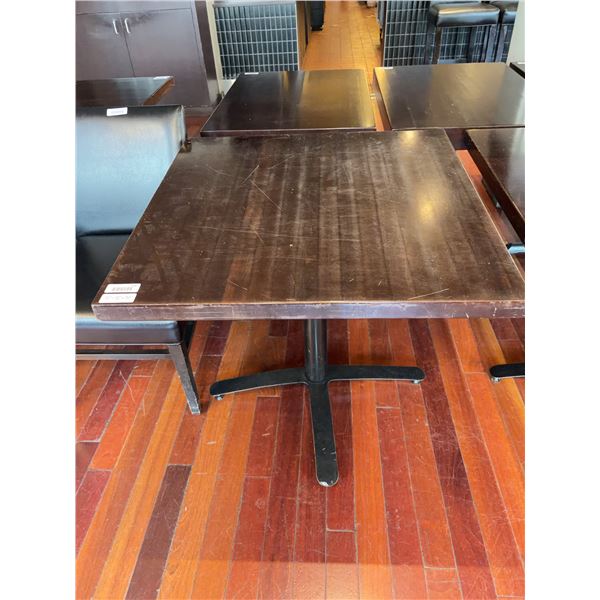 Square Wood Restaurant Table, 32"x32"x30"