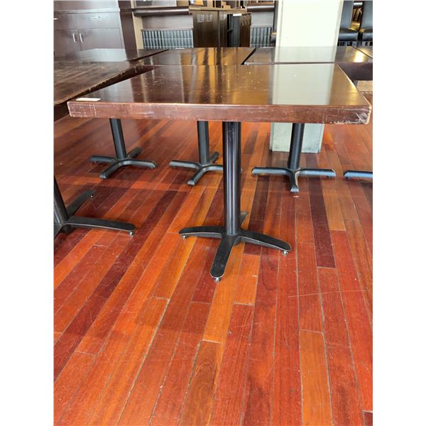 Square Wood Restaurant Table, 32"x32"x30"