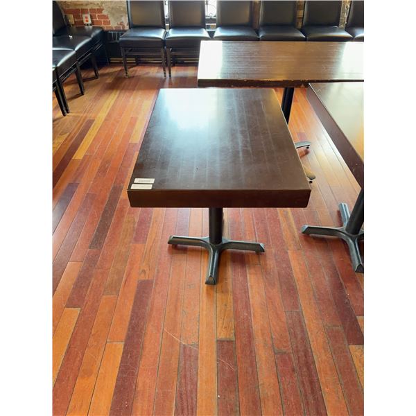 Rectangular Wood Restaurant Table 34"x23.5"x30"