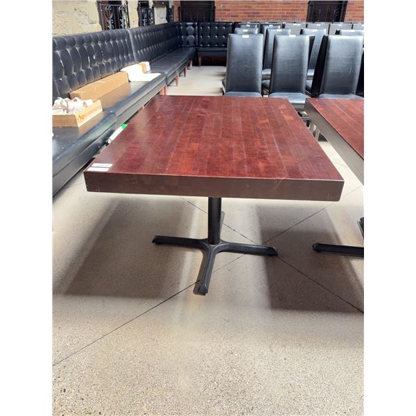 Rectangular Wood Restaurant Table 48"x33.5"x30"