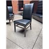 Image 2 : Black Faux Leather High Back Dining Chair 18" High