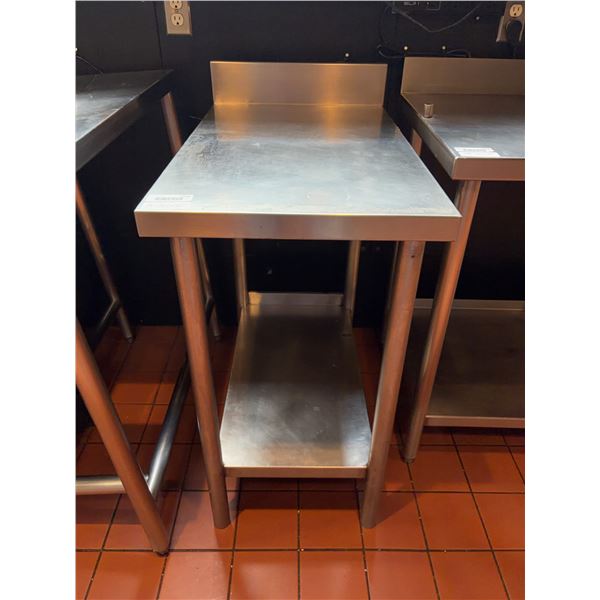 Stainless Steel Work Table with Backsplash 18"x30"x35"