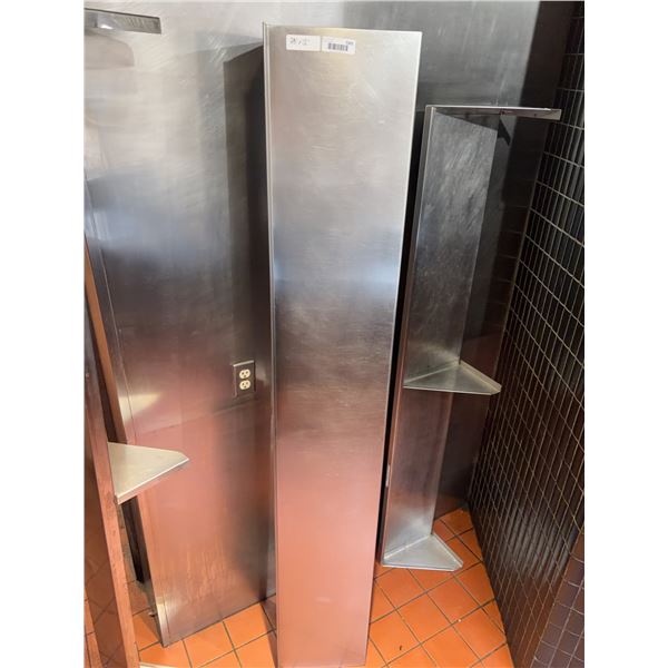 Stainless Steel Corner Wall Shelf 78"x12"
