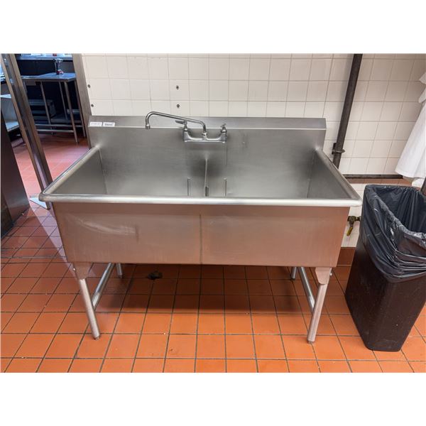 Stainless Steel Double Sink 57"x28"x36"