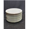 Image 2 : Tiffany Fine China Dinnerware Set with Roslyn Pieces and Charlotte Young Tray