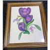 Image 10 : Framed Art and Hawaiian Gold-Plated Flower Plaques Lot
