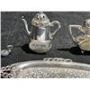 Image 10 : Ceramic Spice Set, Miniature Mt. Rushmore Teapots, Hammered Metal Bowl