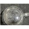 Image 8 : Decorative Lot: Ceramic Pieces, Brass Candle Holder, Glassware, and Serving Tray