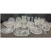 Image 1 : Cut Crystal Tableware Selection, Including Bowls, Glasses, and Candlesticks