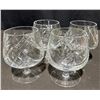 Image 4 : Cut Crystal Tableware Selection, Including Bowls, Glasses, and Candlesticks