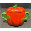 Image 8 : Occupied Japan Ceramic Pumpkin Teapot Sugar and Creamer Set
