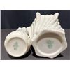 Image 3 : English Bone China Floral Figurines and Belleek Ivory Porcelain Vases