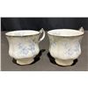 Image 17 : Paragon Fine Bone China Blue Flower Teacup, Saucer and Bowl Set, Service for Five