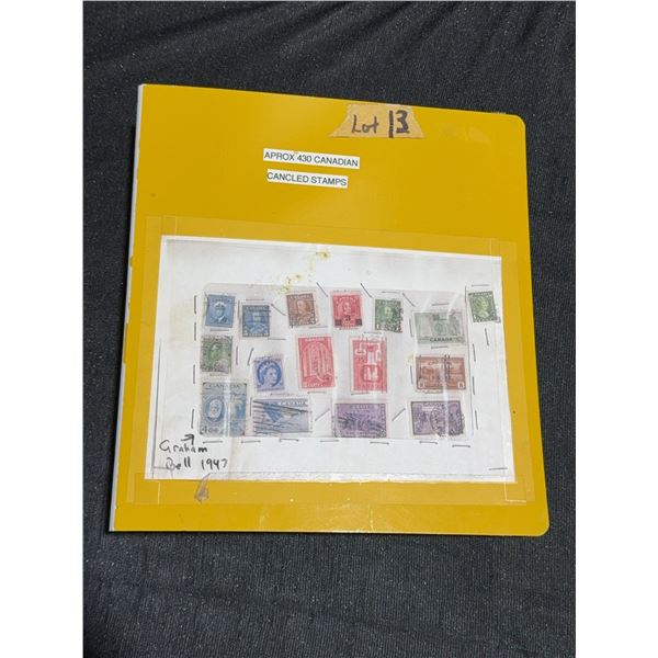 518 Cancelled Canadian Stamps in Binder Album
