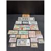 Image 1 : World Banknotes and Stamp Collection Including US Air & Space Stamps