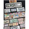 Image 2 : World Banknotes and Stamp Collection Including US Air & Space Stamps