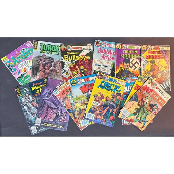 Comic Book Lot Featuring Billy the Kid, Fighting Marines, Archie, Judge, and More