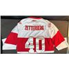 Image 7 : Detroit Red Wings 2009 Winter Classic Zetterberg Jersey with Oilers Inaugural Patch