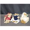 Image 1 : Bearington Collection Victoria, Sandra, and One Bear Plush Dolls Trio