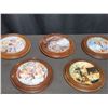 Image 1 : 5 Reco 1991 Decorative Plates with Wood Frames