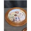 Image 2 : 5 Reco 1991 Decorative Plates with Wood Frames