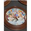 Image 3 : 5 Reco 1991 Decorative Plates with Wood Frames