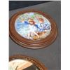 Image 6 : 5 Reco 1991 Decorative Plates with Wood Frames