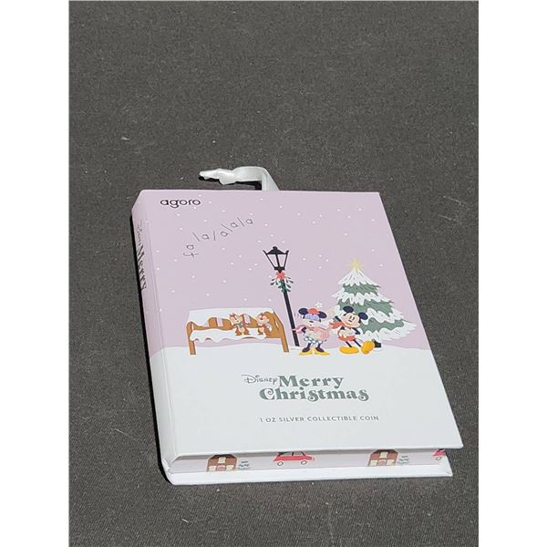 2024 Disney Merry Christmas 1 oz Silver Coin Ornament by New Zealand Mint