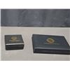 Image 1 : Australian 24K Gold Plated Commemorative Coin Set and BuddhaBless Insect Brooch with Necklace