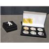 Image 2 : Australian 24K Gold Plated Commemorative Coin Set and BuddhaBless Insect Brooch with Necklace