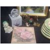 Image 3 : Decorative Home Decor Lot With Artwork, Plates, Figurines, and Crystal Accents