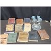 Image 1 : Vintage Books, Glass Storage Jars, and Cut Glass Bowl