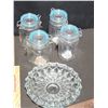 Image 2 : Vintage Books, Glass Storage Jars, and Cut Glass Bowl