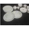 Image 5 : Arcopal Opal Glass 20-Piece Dinnerware Set With Floral and White Patterns
