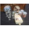 Image 2 : Lot: Thomas Kinkade Plates, Lolë Sling Bag, Drinkware, and Storage Jars