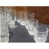Image 15 : 14 Assorted Mini Glass Mugs & Tumblers, Silver Plate Butter Dish