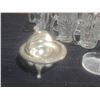 Image 5 : 14 Assorted Mini Glass Mugs & Tumblers, Silver Plate Butter Dish